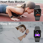 Smart Watch for Men Women, Fitness Tracker Heart Rate Monitor, 1.85" Touch HD Smartwatch for Android