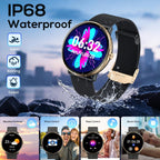 Smart Watches for Men Women Android iOS Phones Touchscreen Waterproof  Waterproof Blood Pressure Heart Rate Step Sport Pedometer