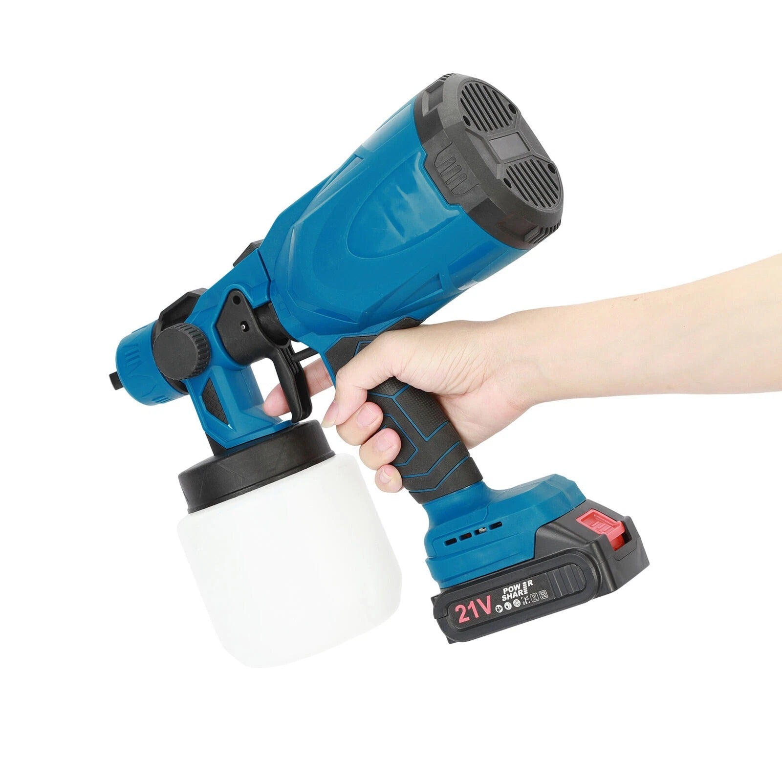 High Pressure Cordless Paint Sprayer Electric Airless HVLP Spray Gun