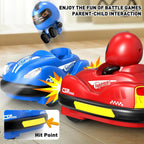 2 Pack Remote Control Bumper Cars | RC Ejecting Battle Toy for Kids