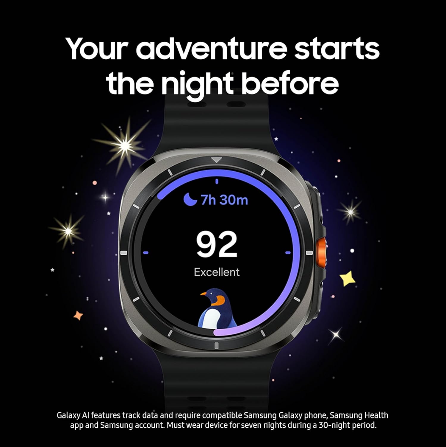 Galaxy Watch Ultra (2025) 47mm LTE Smartwatch, Titanium Casing, Advanced Sleep Coaching ⌚