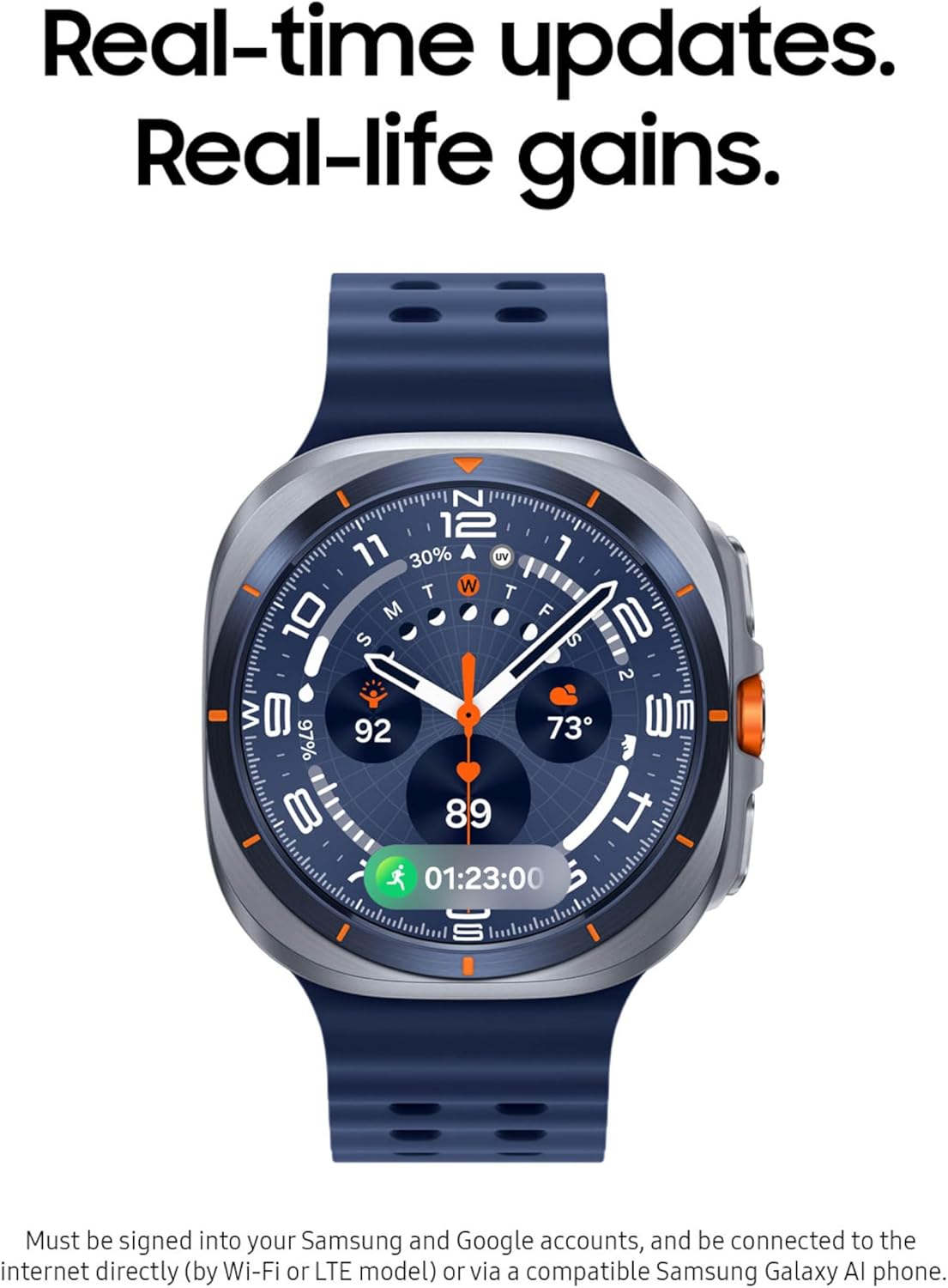 Galaxy Watch Ultra (2025) 47mm LTE Smartwatch, Titanium Casing, Advanced Sleep Coaching ⌚