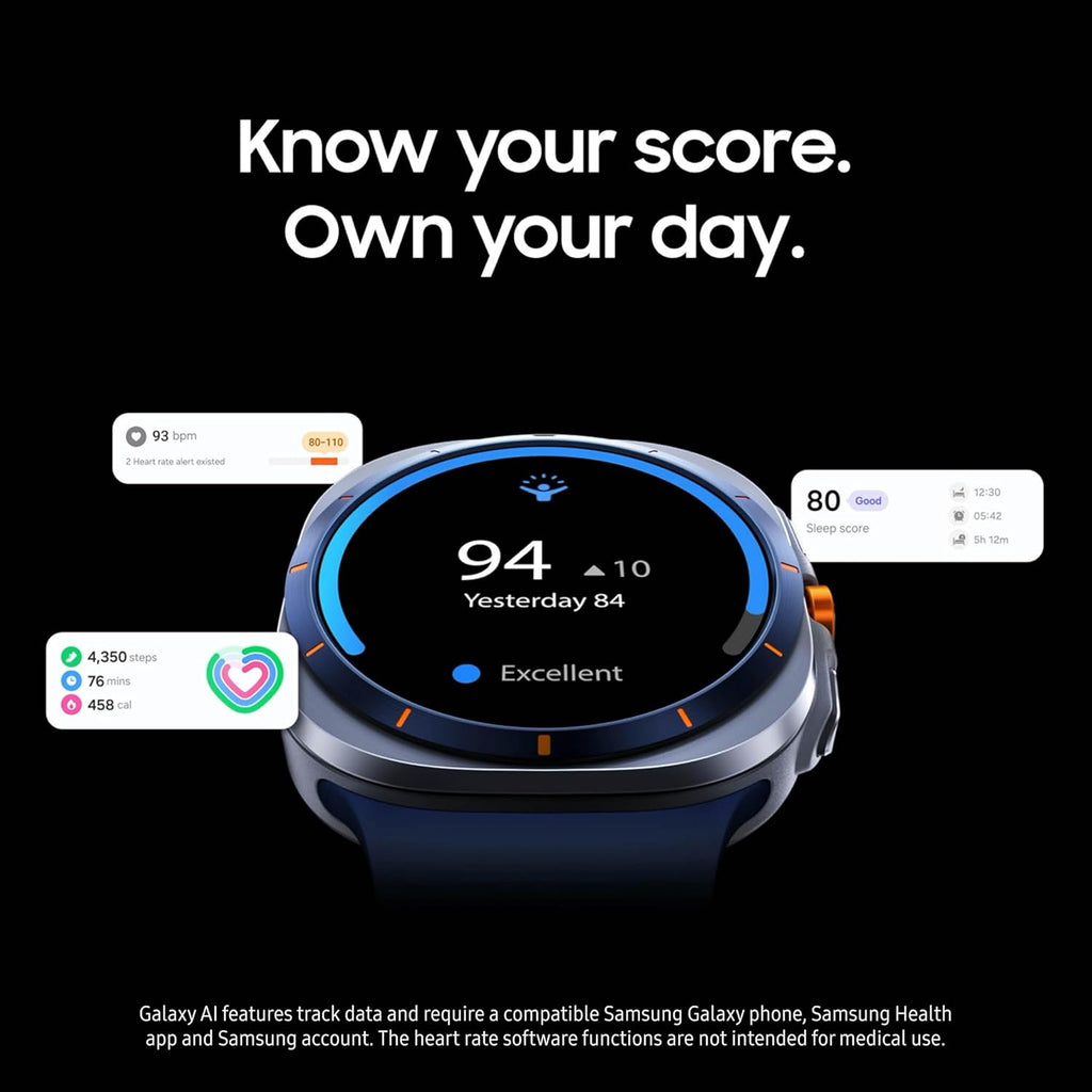 Galaxy Watch Ultra (2025) 47mm LTE Smartwatch, Titanium Casing, Advanced Sleep Coaching ⌚